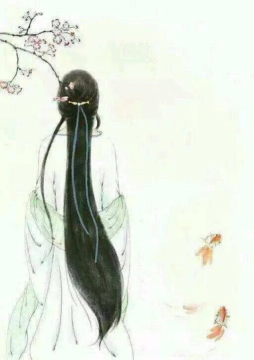 有没有背影绘画唯美图片分享？