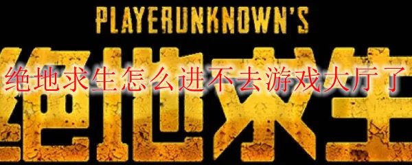 绝地求生怎么进不去游戏大厅了