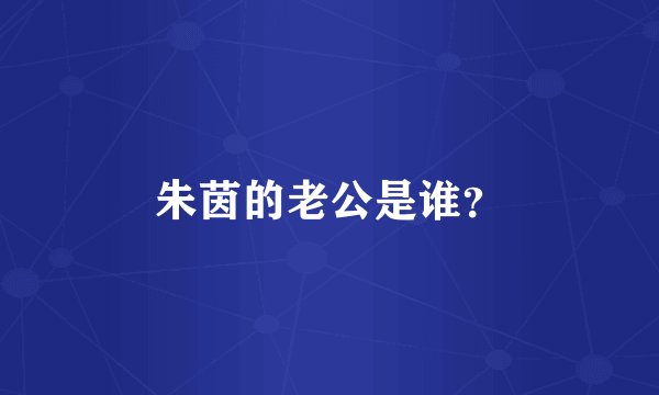 朱茵的老公是谁？