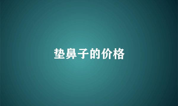 垫鼻子的价格