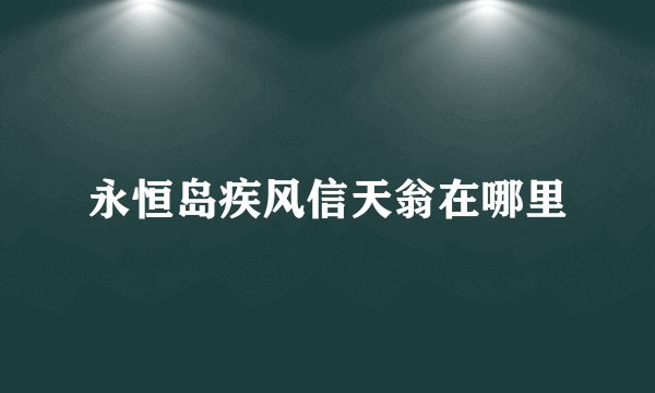 永恒岛疾风信天翁在哪里