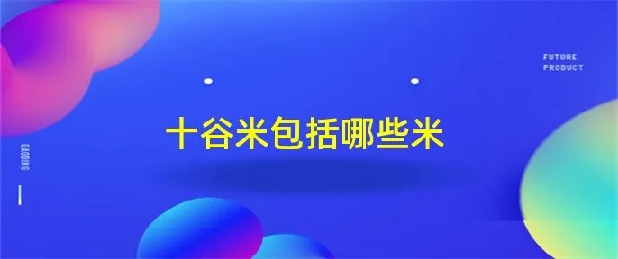 十谷米包括哪些米