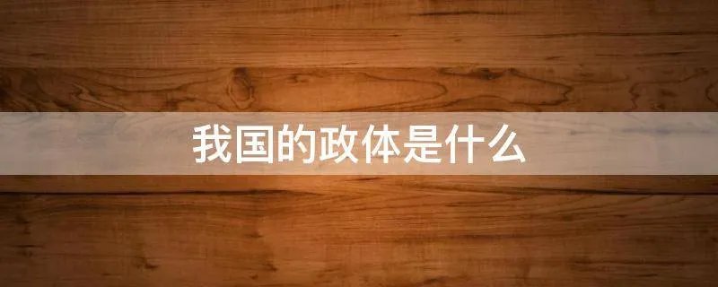 我国的政体是什么