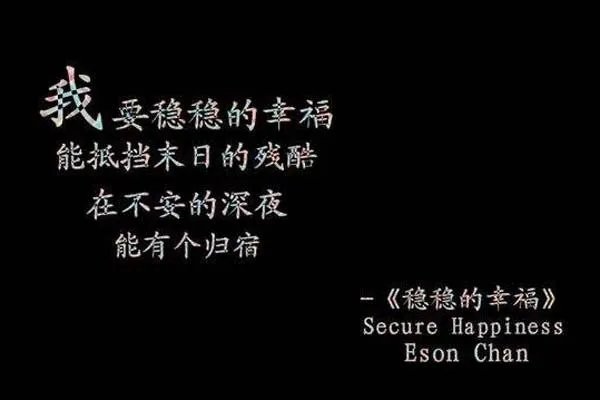 稳稳的幸福歌词是什么意思?
