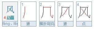 风 字的拼音怎么写?