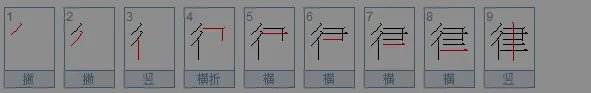“律”字的拼音怎么打