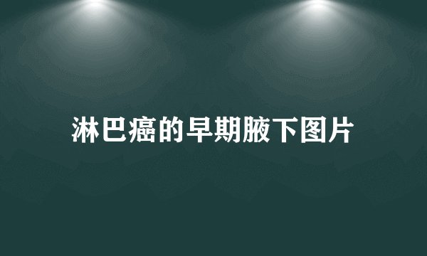 淋巴癌的早期腋下图片