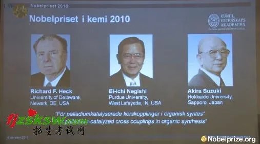 诺贝尔化学奖的历届获奖者