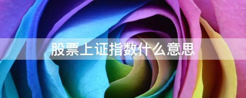 股票上证指数什么意思