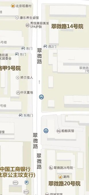 ）到翠微路怎么坐公交车，最快需要多久