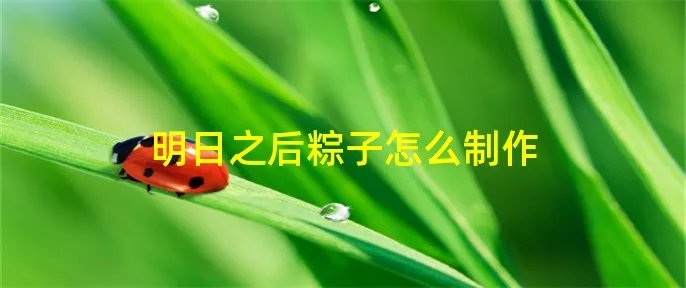 明日之后粽子怎么制作