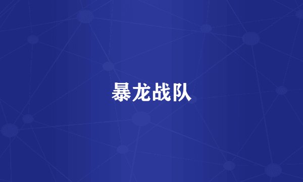 暴龙战队