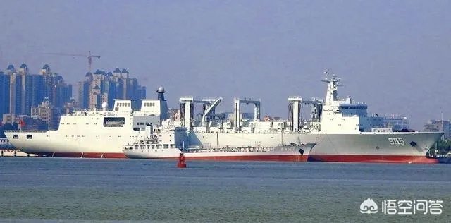在辽宁舰的编队中,“呼伦湖”号补给舰有什么作用?