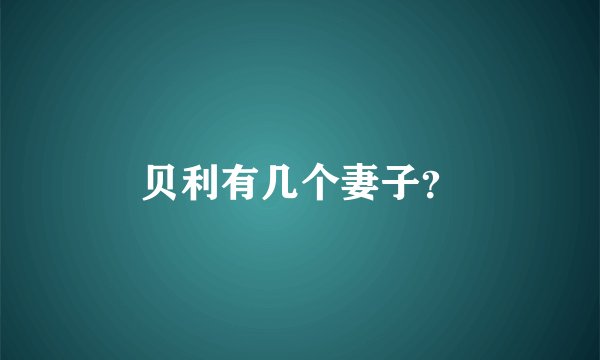 贝利有几个妻子？