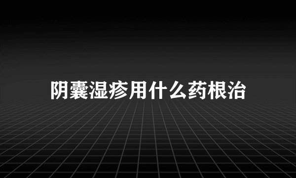 阴囊湿疹用什么药根治