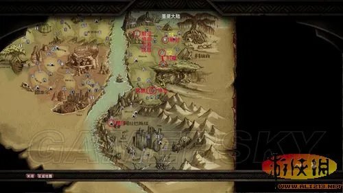《阿玛拉王国：惩罚》各技能训练师出没点附图版