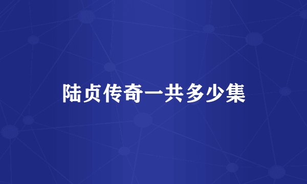 陆贞传奇一共多少集