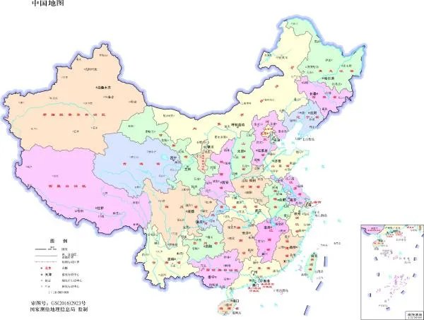 中国城市地图