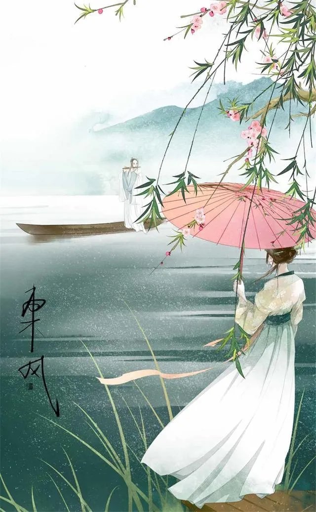 有没有背影绘画唯美图片分享？