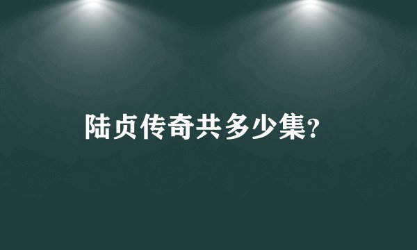 陆贞传奇共多少集?