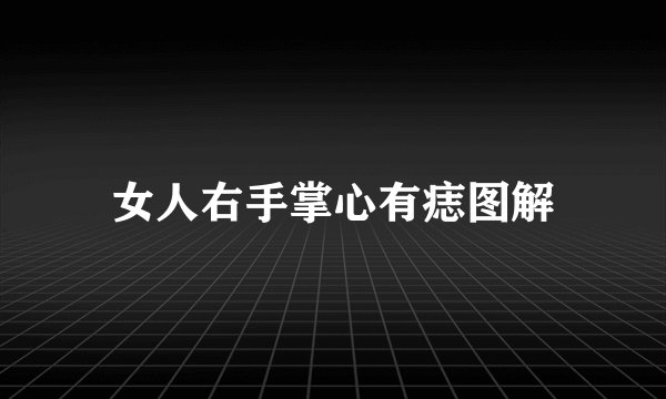 女人右手掌心有痣图解