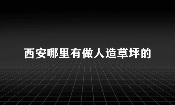 西安哪里有做人造草坪的