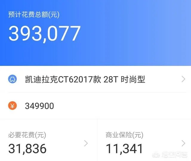 凯迪拉克cT6价格是多少?