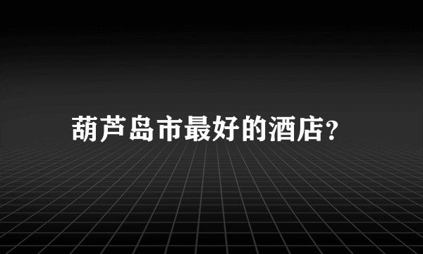 葫芦岛市最好的酒店?