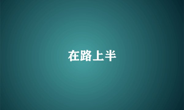 在路上半