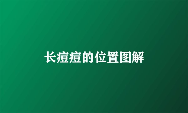 长痘痘的位置图解