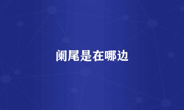 阑尾是在哪边