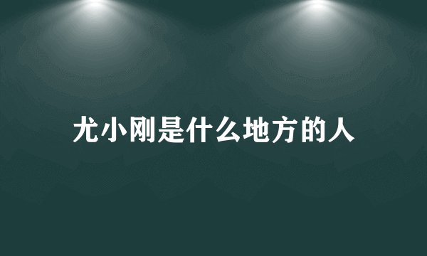 尤小刚是什么地方的人