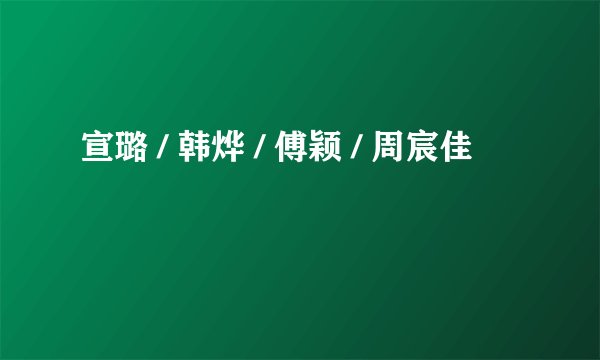宣璐 / 韩烨 / 傅颖 / 周宸佳