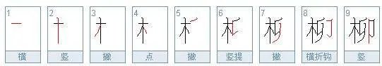 条字的笔画笔顺怎么写啊