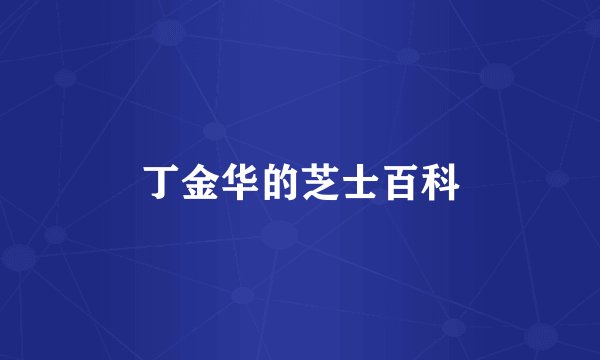 丁金华的芝士百科