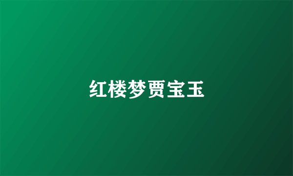 红楼梦贾宝玉