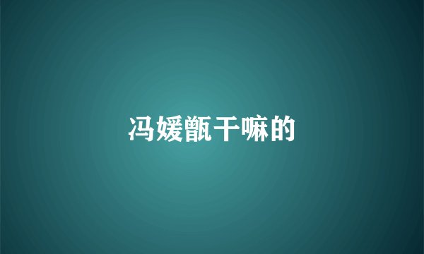 冯媛甑干嘛的
