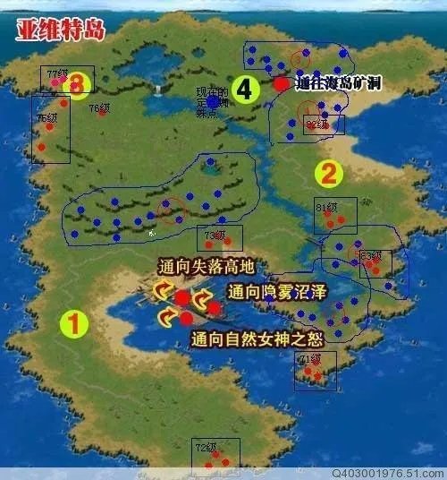 魔域BOSS分布图