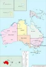 澳大利亚在地图的什么位置?