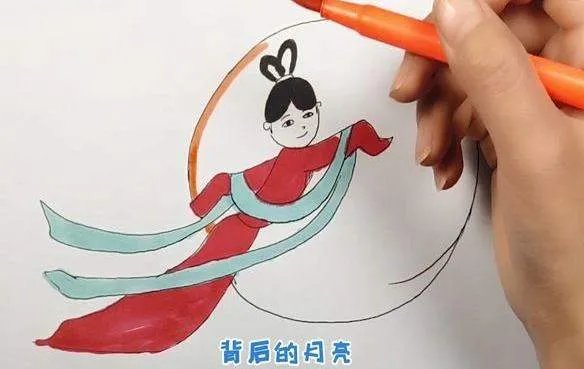 嫦娥简笔画怎么画简单又漂亮