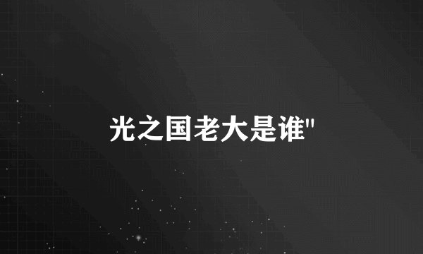 光之国老大是谁