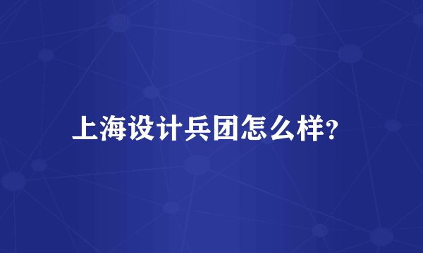 上海设计兵团怎么样？