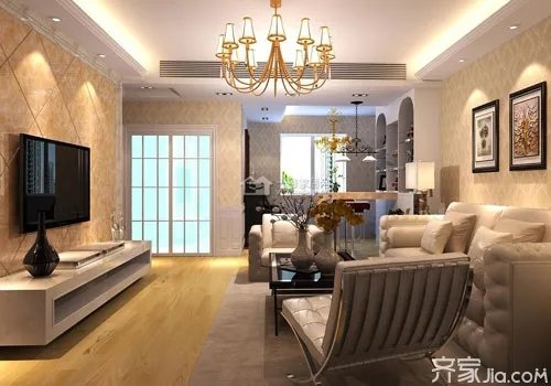 微晶石电视背景墙造型 设计师的新宠儿