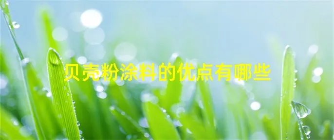 贝壳粉涂料的优点有哪些
