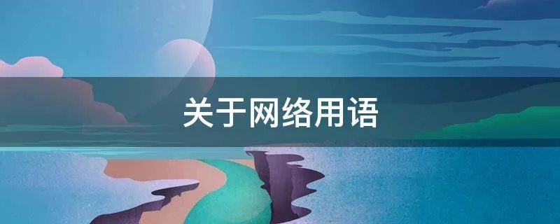关于网络用语