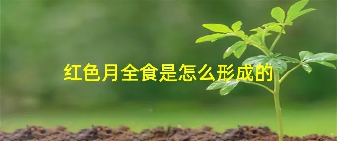 红色月全食是怎么形成的