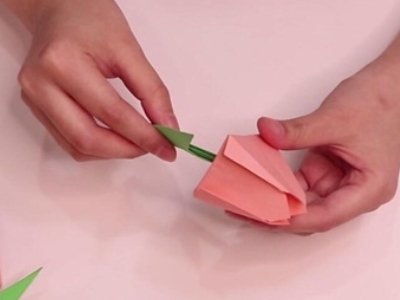 郁金香的折法